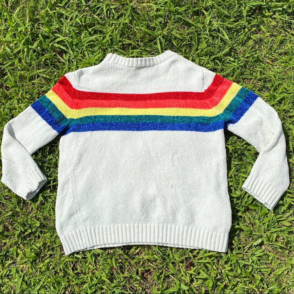 Rainbow Knitted Sweater 🌈 🧶